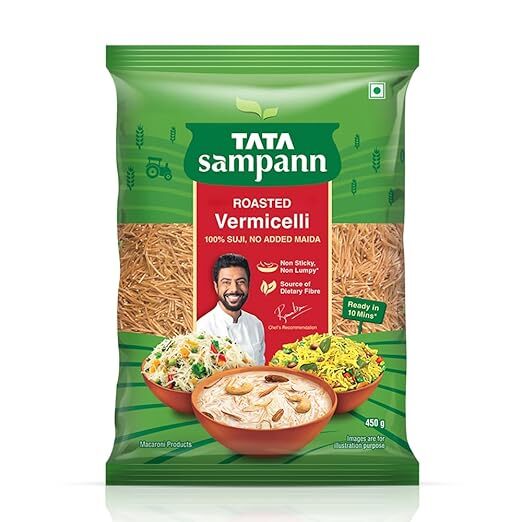 Tata Sampann Roasted Vermicelli 100% Suji 75gm