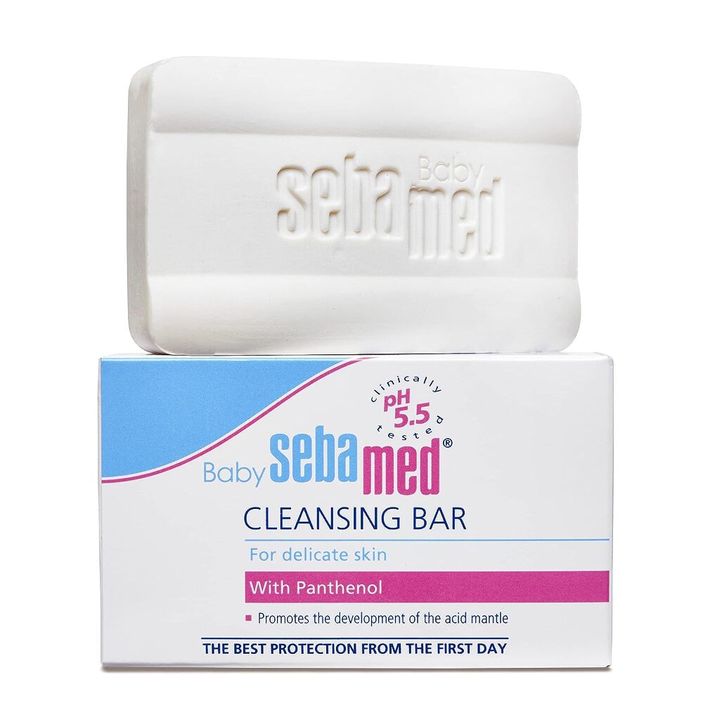 Baby Sebamed Cleansing Bar , pH 5.5, Soap Free, Tear Free With Panthenol, 150 g