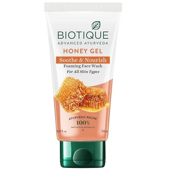 Biotique Honey Gel Soote & Nourish Face Wash For All Skin Types, 100 ml