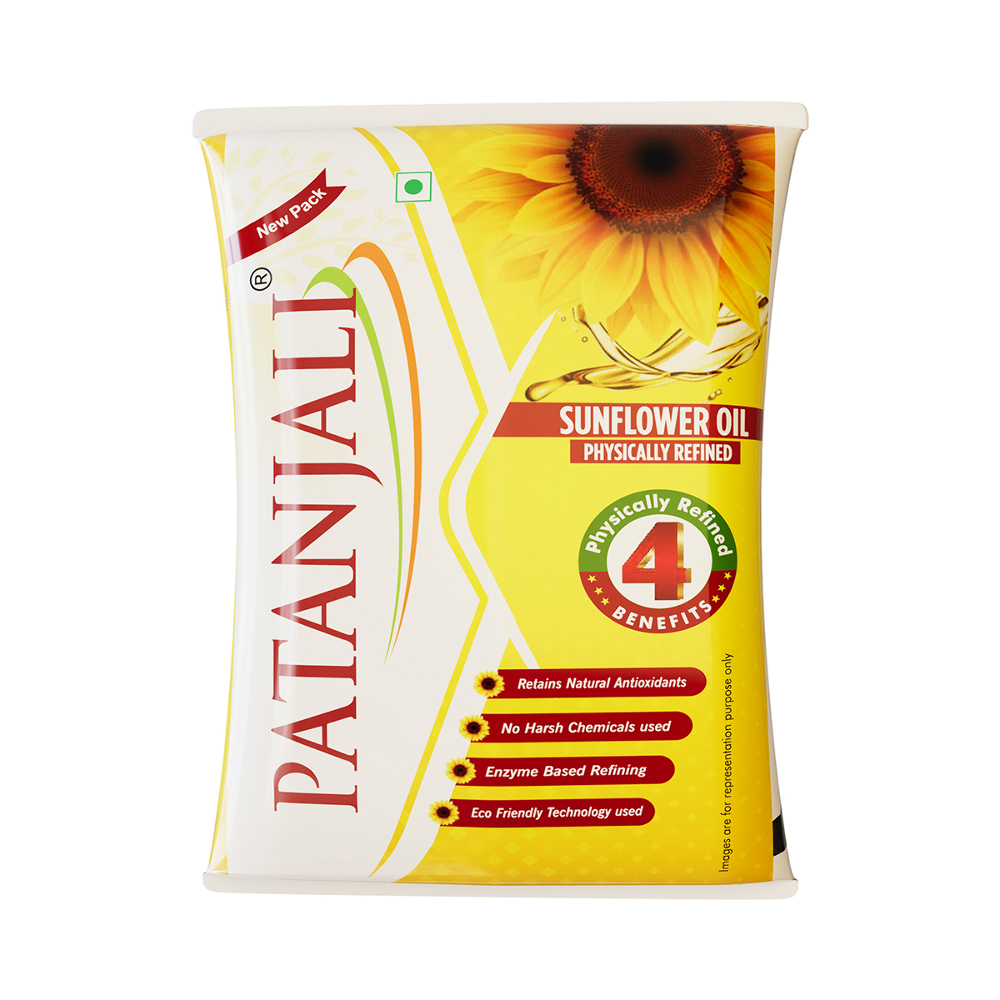 Patanjali Aastha Sunflower Oil, 1Ltr