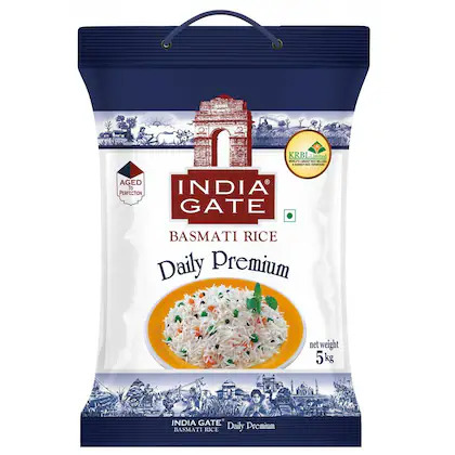 Bulk Deal - India Gate Daily Premium Basmati Rice 5 kg ( Pack of 3 )