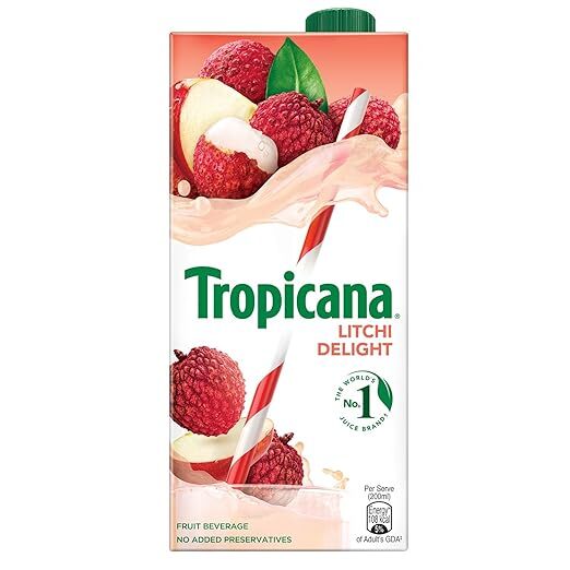 Tropicana Litchi Delight Fruit Juice, 1ltr