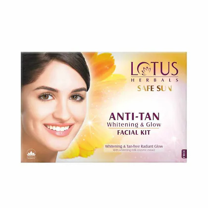 Lotus Herbals Safe Sun Anti-Tan Whitening & Glow Facial Kit 1N
