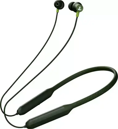 boAt Rockerz 255 Arc with ENx Technology and upto 30 Hours Playback Bluetooth Headset  (Fern Green, In the Ear)