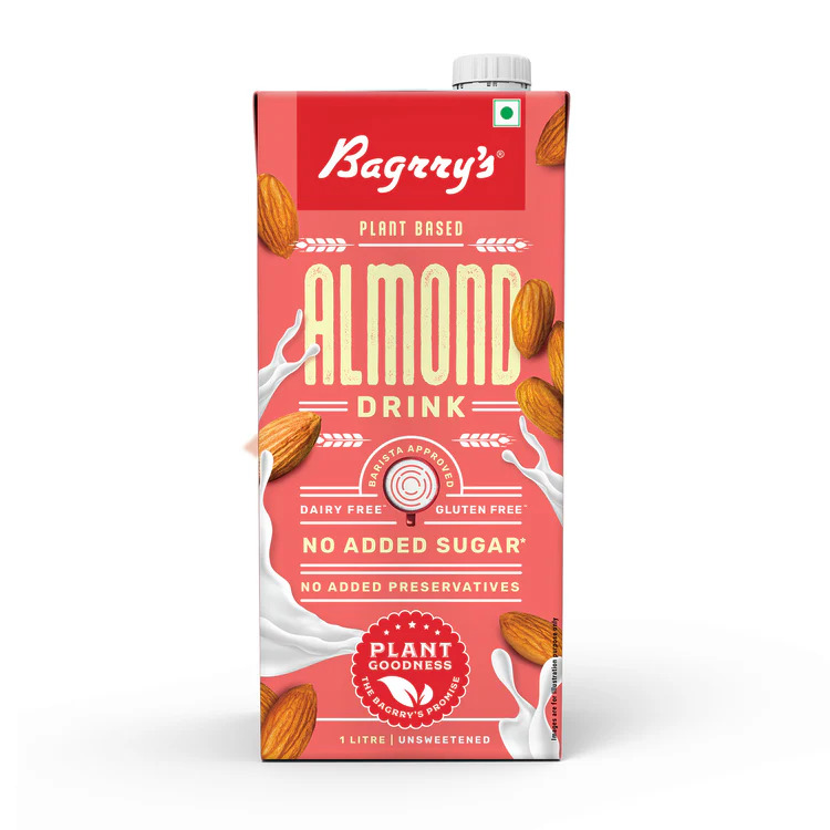 Bagrry's Plant Based Almond Drink 1 Ltr