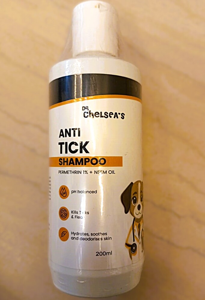 Chelseas Anti Tick Shampoo Permethrin 1 Percent Neem Oil, 200Ml