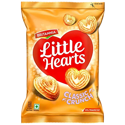 Britannia Little Hearts Classic Crunch, 70G