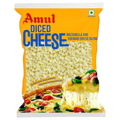 Amul Diced Mozzarella Cheese, 200g