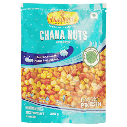BULK DEAL - Haldirams Chana Nuts, 200 gm (pack of 10)