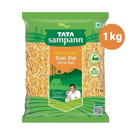 Tata Sampann Unpolished Toor Dal/Arhar Dal, 1 kg