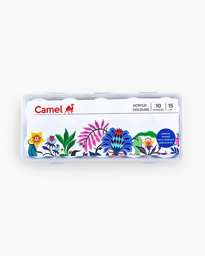 Camel Acrylic Colours 10 Shades Pack Of 1