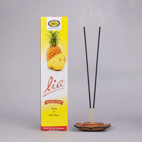 Lia Pineapple Twirl Tangy & Refreshing Agarbatti, 100g