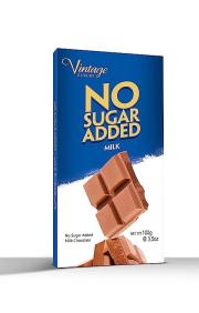 VINTAGE NO SUGAR ADDED MILK CHOCOLATE 100g