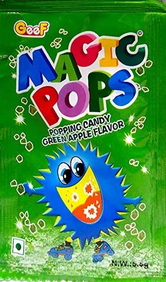 Geef Magic Pops Apple Flavour Popping Candy 5.5g