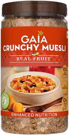 Gaia Crunchy Museli Real Fruit 1Kg