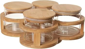 Welldeco Glassware Round Jar Set 5pcs