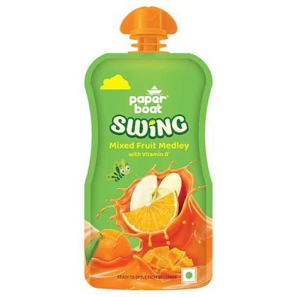 Paper Boat Swing Mixed Fruit Medley With Vitamin D 125ML