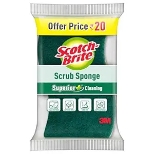 Scotch Brite Scrub Sponge 6cmx9.5cm 1N