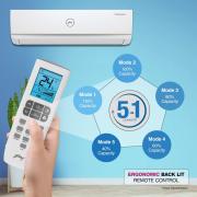 Godrej 1.5 Ton 3 Star Inverter Split AC (Copper, 2022 model, 5-in-1 convertible, Nano-Coated anti-viral filter AC 1.5T GIC 18TTC3-GVA, White)