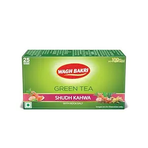 Wagh Bakri Green Tea Shudh Kahwa 25Bags