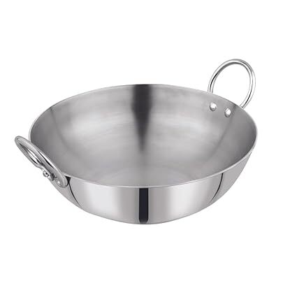 Vinod Stainless Steel Clar Series Hammered Kadhai