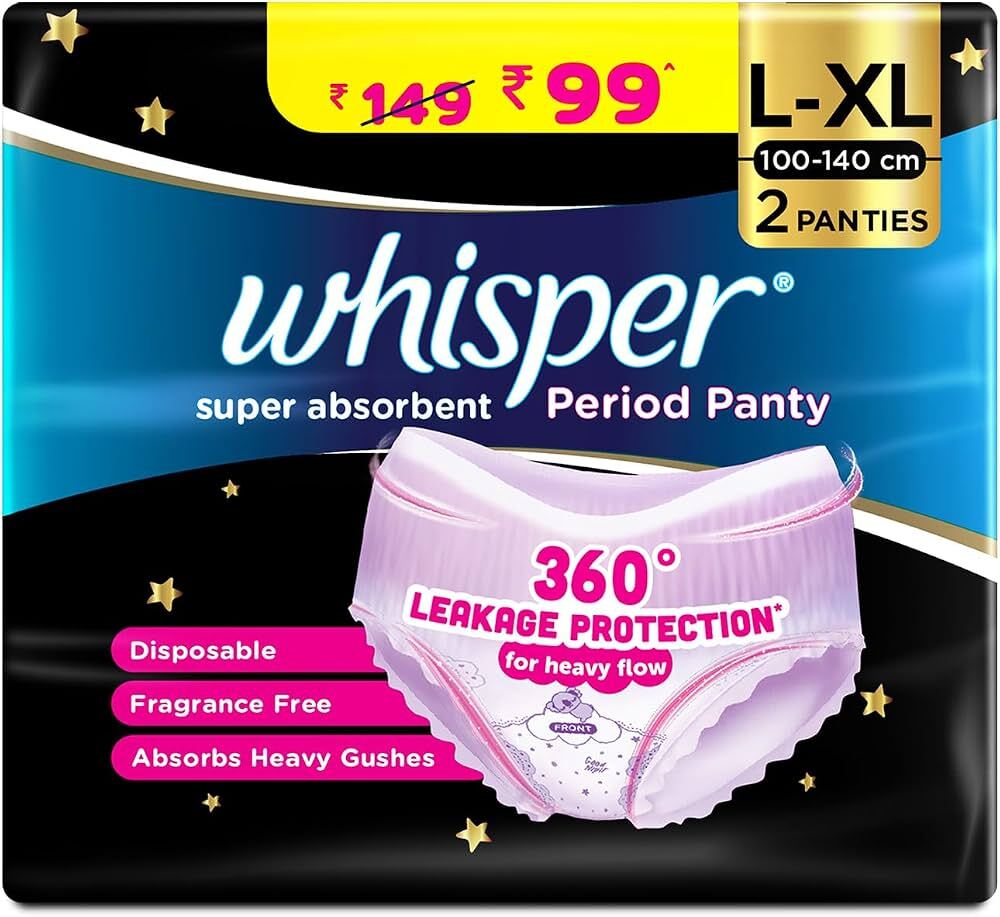 Whisper Super Absorbent Period Panty Panties 1N