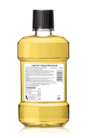 Listerine Mouthwash Liquid - Original, Removes 99.9% Germs, 500 ml Bottle