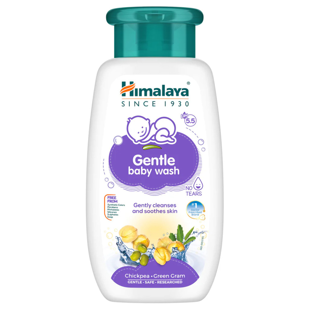 Himalaya Gentle Baby Wash Gently Cleanses & Soothes Skin, 100Ml