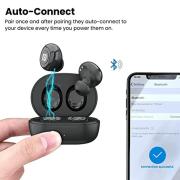 Portronics Harmonics Twins S3 Smart TWS Bluetooth 5.2 Earbuds with 20 Hrs Playtime, 8mm Drivers, Lightweight Design(Black)