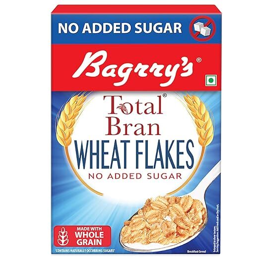 Bagrry's Total Bran Wheat Flakes No Added Sugar 500g