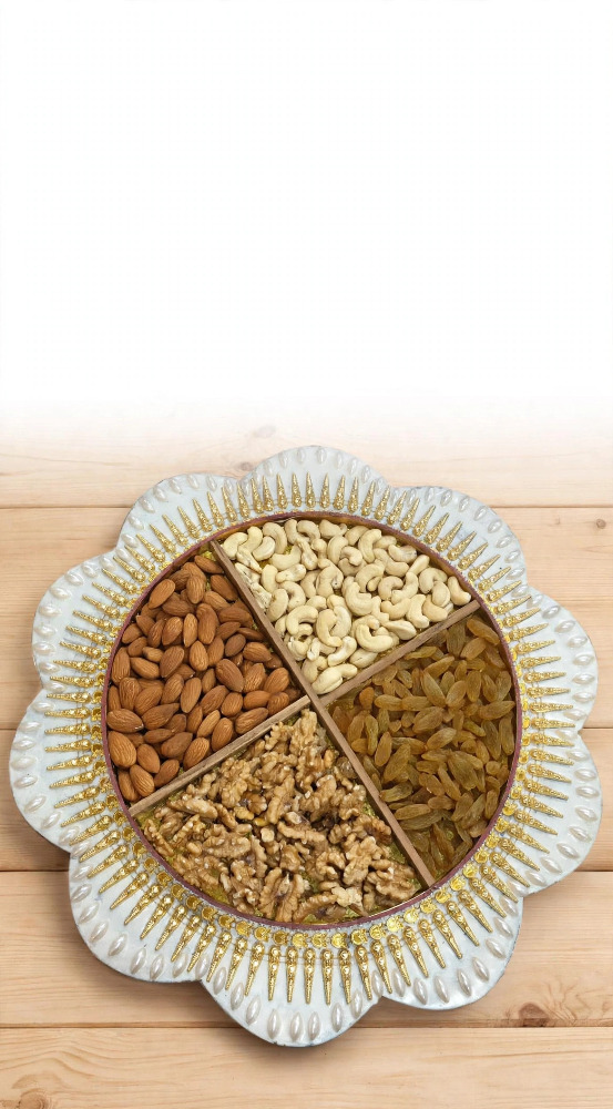 Diwali Designed Dry Fruit Gift Pack A-110g, K-110g, C-90g, W-75g