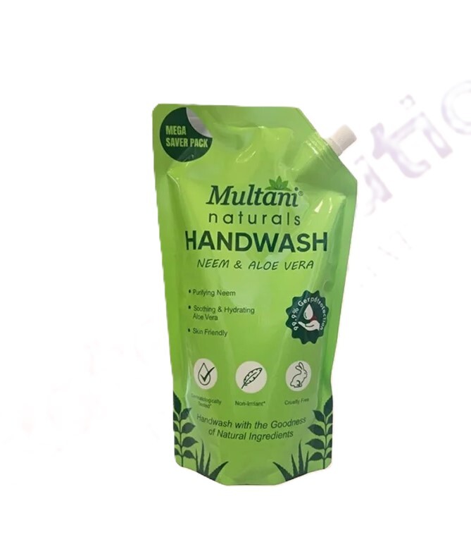 Multani Naturals Handwash Neem & Aloe Vera 750ml
