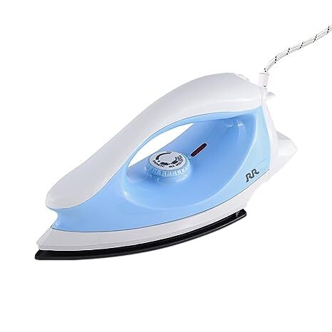 RR Iron Ardent plus 1000W Dry Iron with Weilburger Non-stick Soleplate ( Blue)