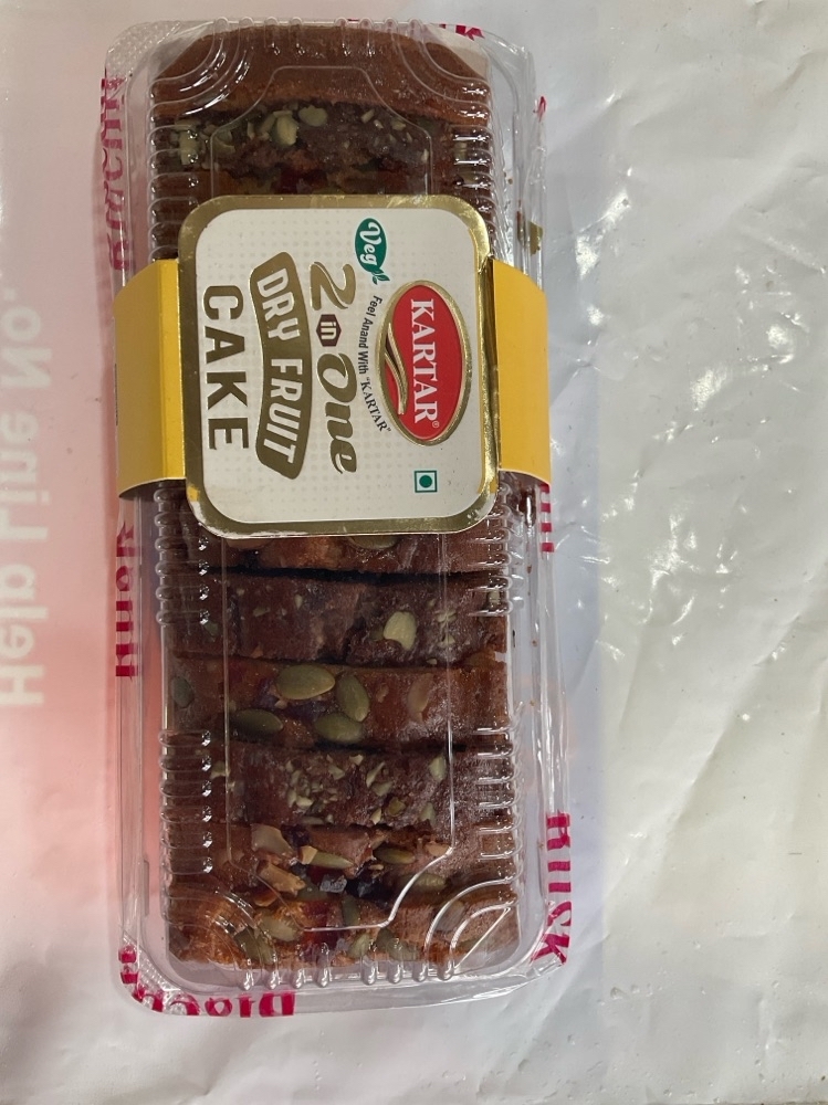 Kartar 2 in one dry fruit cake 300g