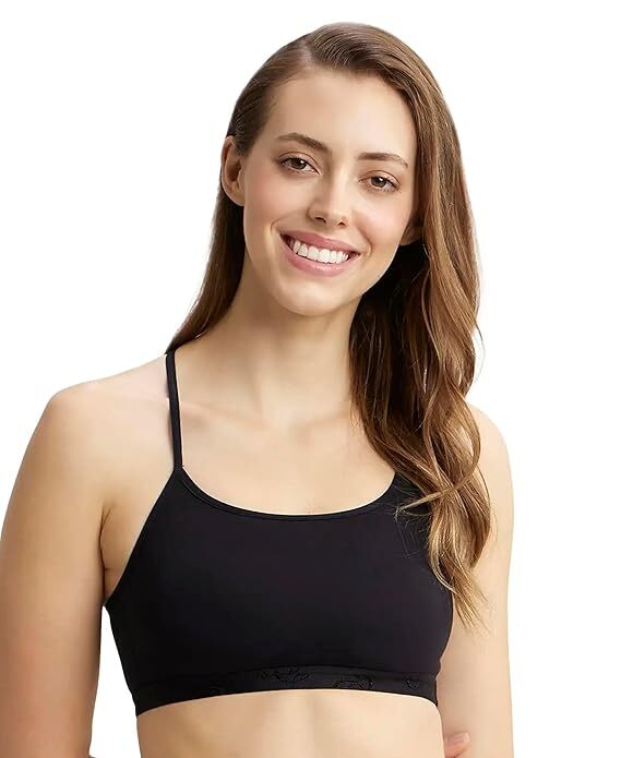 Jockey Woman Comfies Crop Top 1351 Stretch L Black
