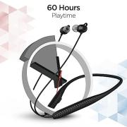 boAt Rockerz 255 Max in Ear Earphones with 60H Playtime, EQ Modes, Power Magnetic Earbuds, Beast™ Mode, ENx™ Tech, ASAP™ Charge(10 Mins=10 Hrs),Textured Finish,Dual Pair(Stunning Black)