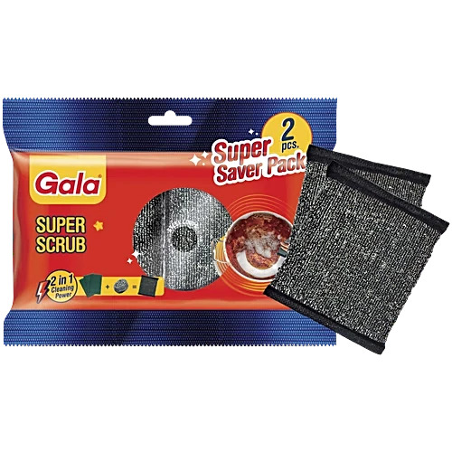 Gala Super Scrub 2 In 1 Cleaning Power 2PCS