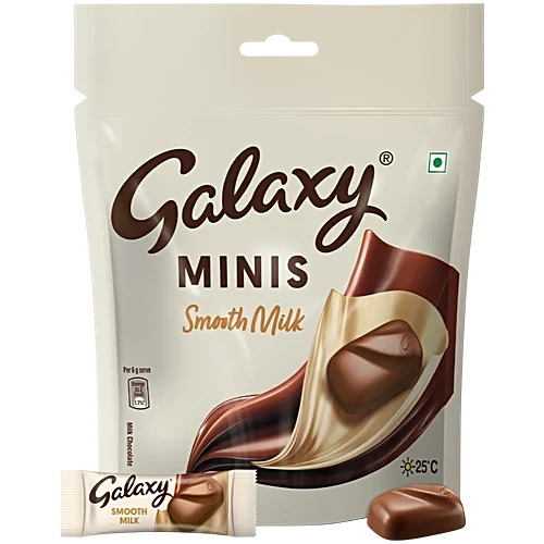 Galaxy Smooth Milk Minis Chocolate Pack, 72 g (12x6 g)