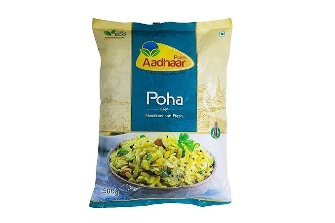 Purn Aadhaar Nutritious and Fresh Poha, 500g