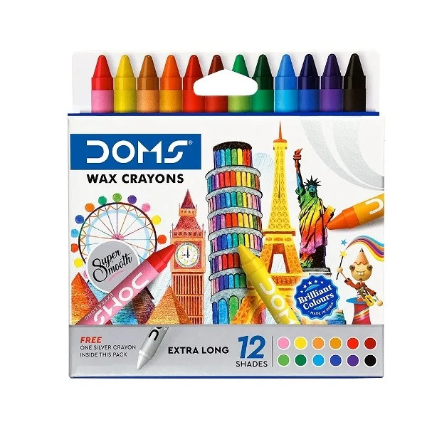Doms Extra Long Wax Crayons (Shades)