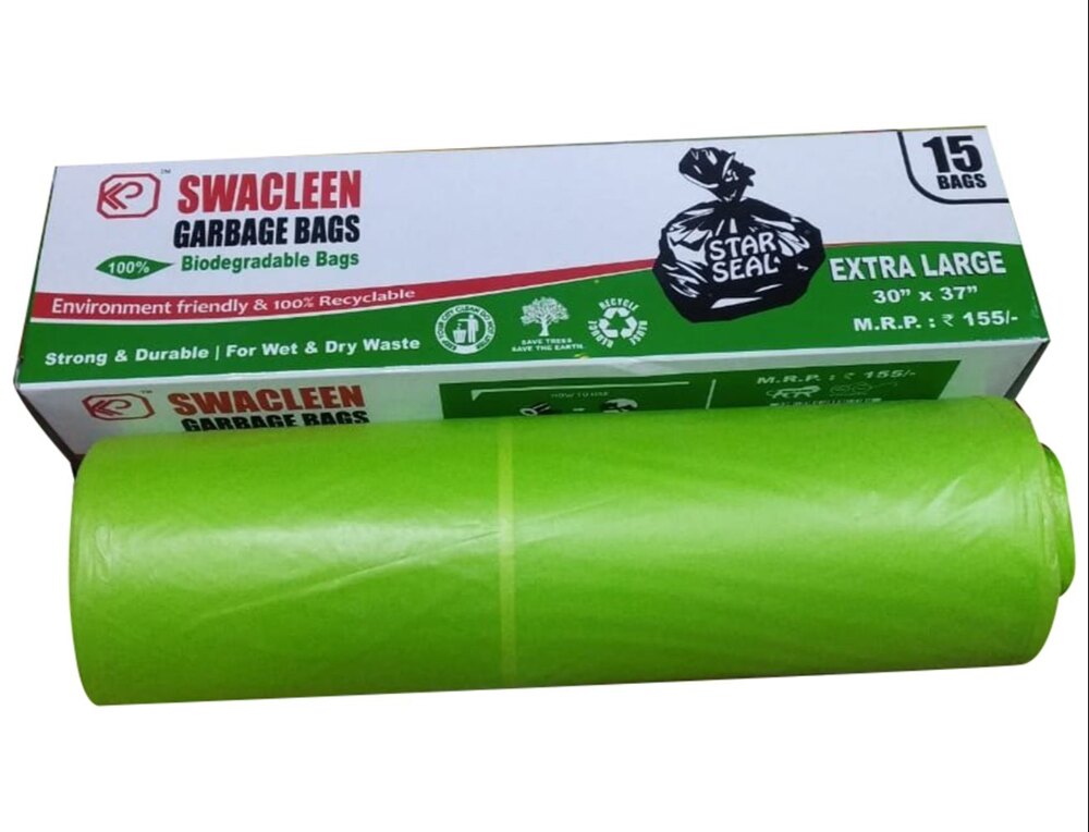 SWACLEEN 100% BIODEGRADABLE BAGS 29*39 LARGE 10 PCS