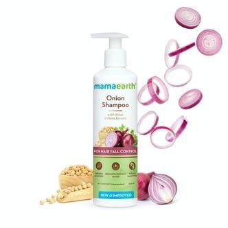 Mamaearth Onion Shampoo with Onion and Plant Keratin for Hair Fall Control - 250 ml