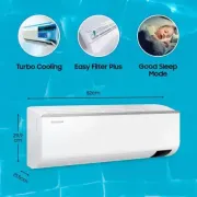 SAMSUNG 1 Ton 4 Star Split Inverter AC - White  (AR12BYMZABE/AR12BYMZABENNA /AR12BYMZABEXNA, Copper Condenser)