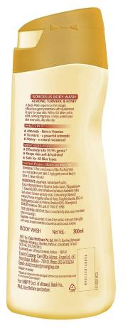 BoroPlus Antiseptic + Moisturizing Body Wash - Almond, Turmeric And Honey 300 ml