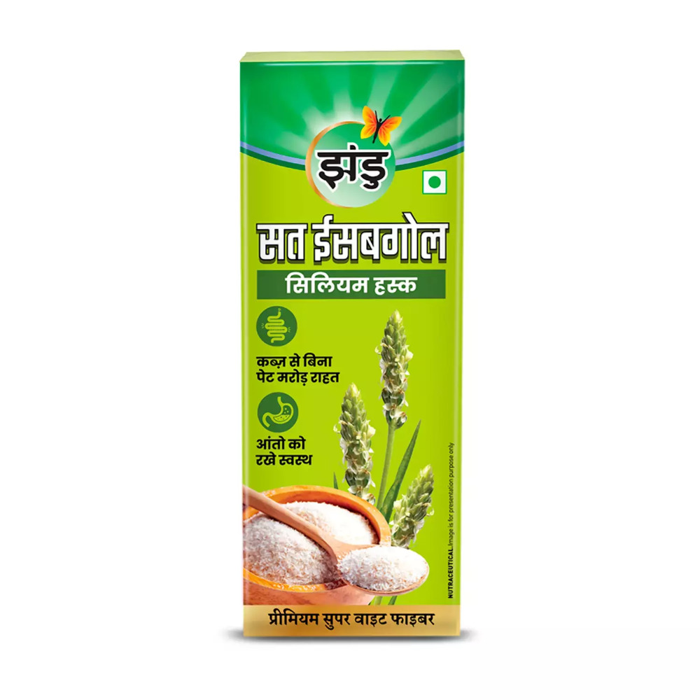Zandu Sat Isabgol Psyllium Husk White Fibre 100gm