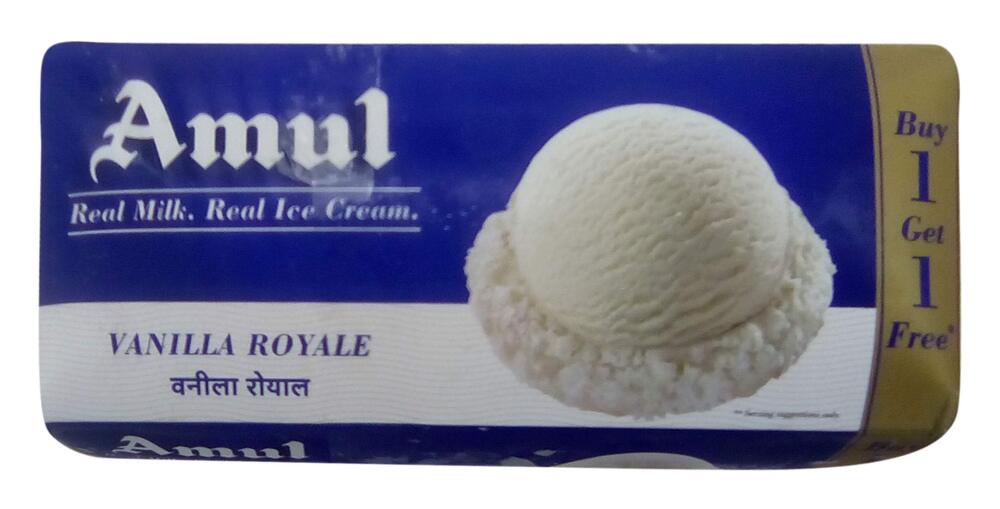 Amul Vanila Royal Ice Cream 750Ml Buy 1 Get 1 Free