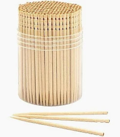Pulp Wood Premium Wooden Toothpickes 200Pcs