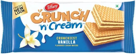 Tiffany Crunch N Cream Crunchiest Vanilla Flavoured Cream Wafers 65g