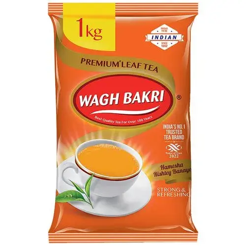 Wagh Bakri Premium Leaf Tea - Strong & Refreshing, 1 kg Pouch