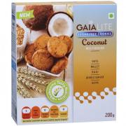 Gaia Lite Sugar Free Cookies Coconut Multigrain 200g